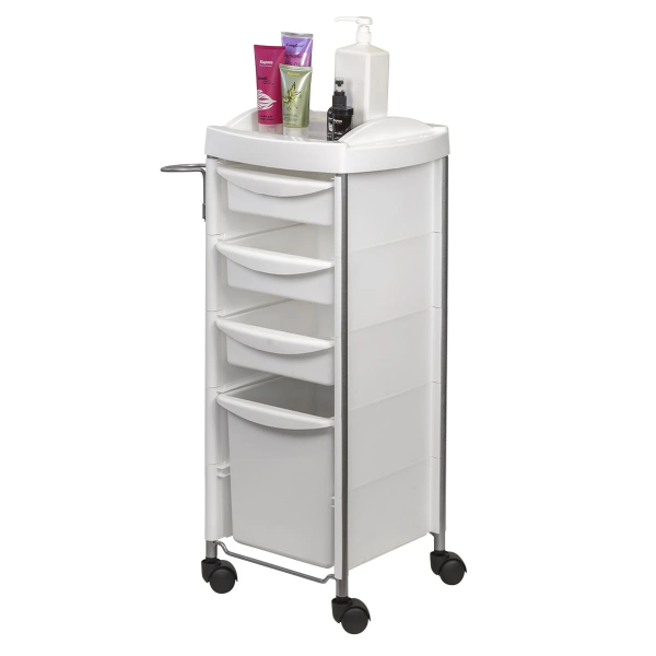 Тележка парикмахерская М-03 box, белый