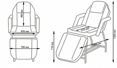 Распродажа Косметологическое кресло МД-14 Стандарт: вид 4