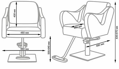 Парикмахерское кресло МД-365: вид 5