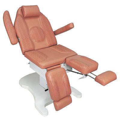Педикюрное кресло ОНИКС-03, 3 мотора, Слоновая кость: вид 4